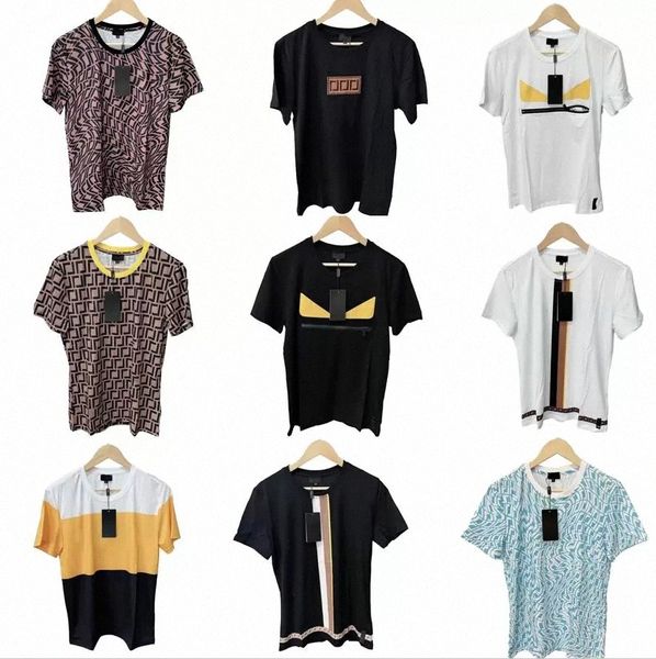 2022 Hommes Fende Designers T-shirt Homme Femme Tshirt Lettres complètes Imprimer manches courtes Chemises d'été Hommes Lâche Tees Femme Taille asiatique M-XXXL
