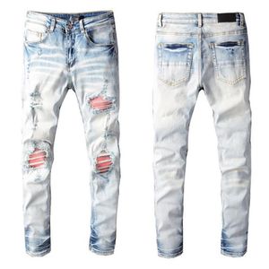 2022 Jeans pour hommes Designer d'hiver Nouvelle arrivée Jean Style européen High Street Pollution Pantalon Mode Pantalon classique Top Quality256T