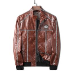 2022 Mens Leather Jackets Designer Winterjack Mode Embossing Windendaar Coat Men Classic Warm Coat Dames Outerwear 22FW