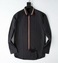 2022 hommes chemise luxe designer mode tendance porter à manches longues affaires décontracté marque printemps minceur M-3XL # 681 chemises