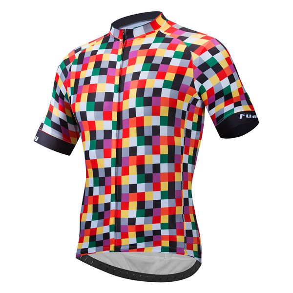 Camiseta de ciclismo profesional cuadrada para hombre, Tops transpirables para equipo de carreras deporte, camisetas reflectantes para bicicleta de montaña, ropa de verano M36 2024