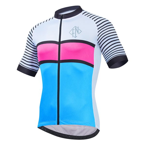 Maillot de cyclisme professionnel pour hommes, bande respirante, course d'équipe, Sport, hauts réfléchissants, vêtements de vélo courts, M36, été 2024