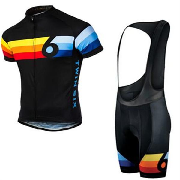 2022 Mens Summer Triathlon Twin Six Jersey Jersey Vêtements de vélo de montagne Maillot Ciclismo Ropa Vêtements de moto Taille XXS-6XL A277U