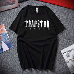 2022 Hommes Trapstar T-shirt Designer Hommes Femmes Hip Hop Top Nouveau T-shirt imprimé Mode d'été Noir Sportswear Marque Sweat-shirt Vêtements Polo YERS
