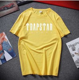 2022 Herren Trapstar T-Shirt Designer Männer Frauen Hip Hop Top Neues T-Shirt Sommer Mode Schwarz Sportswear Sweatshirt Kleidung Polo 2 Trapstar 5PVT