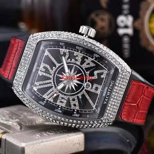 2022 Mens montre mouvement à quartz montres bracelet en caoutchouc brillant diamant icd out boîtier en acier inoxydable montre pour hommes style de vie étanche analogique montre de luxe