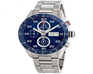 2022 Herenhorloges 44 mm Maat Cal 1887 Automatische glijbaan Glad horloges Blue Face roestvrijstalen kastkaliber 16Luminous Sports8854631