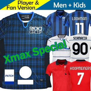 23 24 Noël Spécial Noël AtalANtaS Maglia Soccer Jerseys Maglie 2023 2024 Version Joueur BC KOOPMEINERS LOOKMAN DE KETELAERE Hommes Chemises de Football Kits Enfants