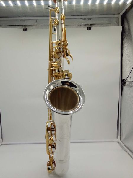 Saxofón Tenor MFC 2022 T-9937 T-WO37 llaves doradas plateadas saxofón Tenor ligadura de boquilla lengüetas cuello instrumento Musical