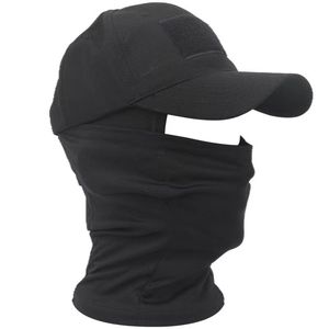 2022 Hood Military Tactical Army Baseball Caps for Men Women Women Summer Snapback Sun chapeaux de camouflage extérieur Masque à moitié ski