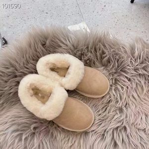 2022 Mini Snow Boot Lederen laarzen warme laarzen pluche fur klassieke mode dames Keep US4-US12 Factory Hot