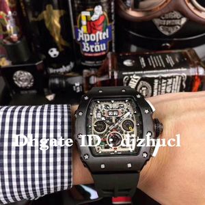 2022 Montre de luxe volautomatisch uurwerk horloge RM50-03 lichtgevende wijzerplaat pointer 40x50x16mm diep waterdichte roestvrijstalen kast