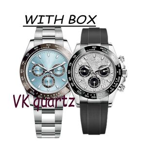 2022 Montre de Luxe Premium Factory Reloj de cuarzo para hombres Relojes automáticos de la máquina Reloj colorido Correa de goma Sport VK Cronógrafo Reloj de pulsera impermeable