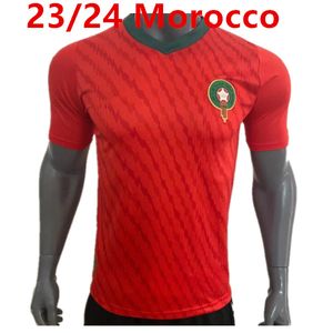 2023 2024 Jerseys de football marocain Hakimi Maillot Marocain Ziyech En-Netyri Football Shirts Men Kid
