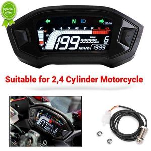 2022 Motorfietssnelheidsmeter LCD Display Universal Thermometer Verstelbare digitale display Snelheidsmeter Wearproofmotoronderdelen