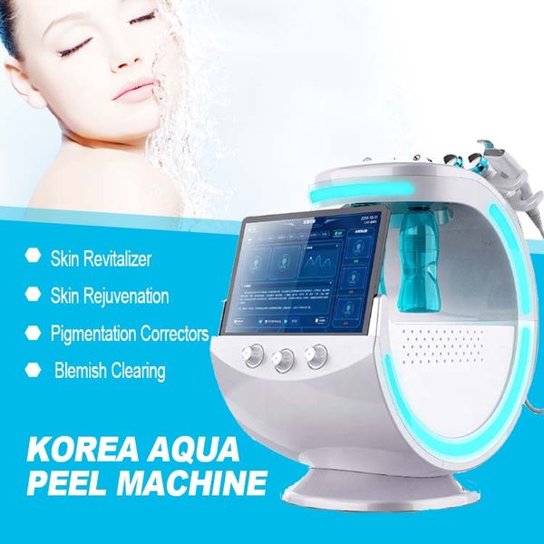 Máquina de belleza Facial con burbujas de oxígeno multifuncional 2022, analizador de piel, equipo portátil de oxígeno para el cuidado de la cara a la venta