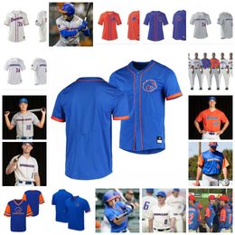 2022 NCAA Custom Boise State Broncos honkbalshirt MATTHEW FARMAN 17 STU FLESLAND 32 GAVIN GORRELL 8 GRANT GORRELL 23 WESLEY HARPER 19 MYLES HARRIS Jerseys gestikt