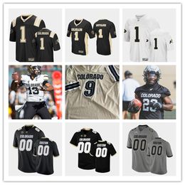 Maillot de football personnalisé NCAA 2022 Colorado Buffaloes 23 PHILLIP LINDSAY 10 Kordell Stewart 88 Herb Orvis 69 John Wooten 94 Alfred Williams 16 Mason Crosby Nate Solder