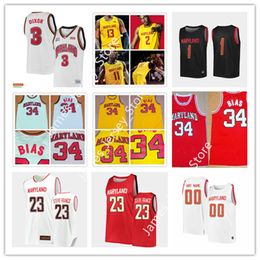 2022 NCAA Custom Maryland Stitched College Basketball Jersey 34 Len Bias Maillots 20 TRAVIS VALMON 24 TRACE RAMSEY 14 SPENCER BARKS 10 SERREL SMITH JR Maillots SEAN OBI