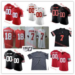 2022 NCAA Custom Ohio State Buckeyes Maillot de football cousu 11 Maillot Jalyn Holmes 35 Chris Worley 93 Tracy Sprinkle 85 Marcus Baugh 53 Chandails Randy Gradishar