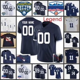 2022 NCAA Custom Penn State Nittany Lions Cousue Couxé Football Jersey 5 Jahan Dotson 87 Pat Freiermuth 18 Shaka Toney 28 Odafe Oweh 5 Tariq Castro Fields 23 Curtis Jacobs