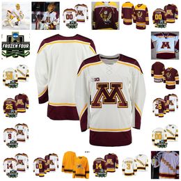 2022 NCAA Frozen Four Championship Minnesota Golden Gophers Hockey Jersey Custom 32 Adam Wilcox 26 Blake Wheeler 5 Dan Trebil 2 Brady Skjei 24 Nick Seeler Nate Schmidt