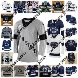 2022 NCAA Frozen Four Penn State Nittany Lions Maillot de hockey Nate Sucese 9 David Goodwin 9 Alex Limoges 8 Chase Berger 10 Brandon Biro 25
