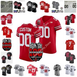 2022 NCAA Ohio State Buckeyes Maillot de football universitaire cousu sur mesure 54 Billy Price 7 Damon Webb 77 Michael Hill 11 Jal yn Holmes 35 Chris Worley 93 Tracy Sprinkle