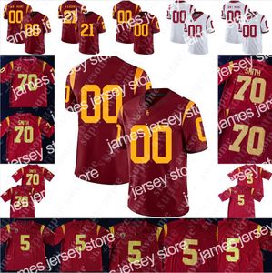 Camiseta de fútbol 2022 NCAA USC Trojans 13 Caleb Williams 3 Addison Mario Williams Travis Dye Tuli Tuipulotu Andrew Vorhees Gary Bryant Jr. Korey