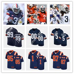 2022 NCAA UVA Custom Virginia Cavaliers genähtes Fußballtrikot 98 Jacob Rodriguez Trikot 32 Ronnie Walker Jr. 77 Noah Josey 13 Hunter Stewart 22 Eljah Gaines Trikots