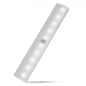 2022 nouveau 10 LED mouvement PIR capteur lumière automatique détection de lumière veilleuse pour magasin de vêtements ruban adhésif garde-robe lampe