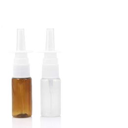 2022 Nieuwe 15 ml Kleurrijke Pet Lege Fles Plastic Neus Spray Flessen Pomp Spuit Mist Neus Spray Hervulbare Flessen