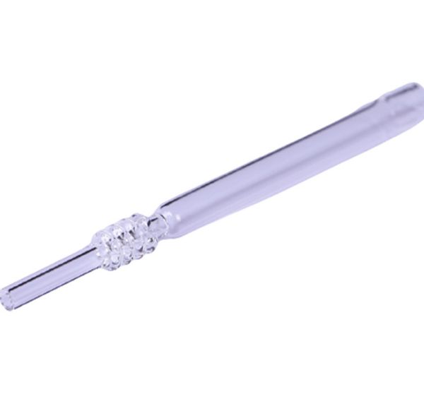 2022 Nuevo 19 cm Cuarzo Rig Stick Nail Clear Filter Tips Tuberías Accesorios para fumar Probador 14 mm Macho Kit de paja Tubo para cachimbas Agua de vidrio