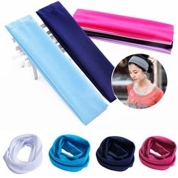 2022 NIEUW 20 * 9CM Gloednieuwe Sweatband Hoofdband Yoga Basketbal Gym Sport Stretch Head Hair Band