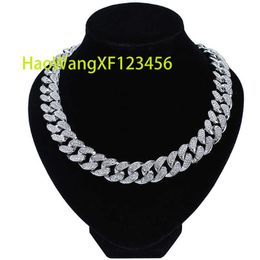 Collier Hip Hop plaqué or 18 carats pour hommes, bijoux à la mode, chaîne en argent épais, personnalisé, 20mm, nouveauté 2022