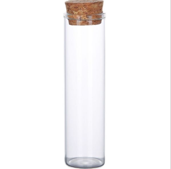 2022 nouveau 22 * 120mm 30ml bouteilles transparentes transparentes vides avec bouchon en liège flacons en verre bocaux bouteille de stockage bocaux à essai 50pcs / lot
