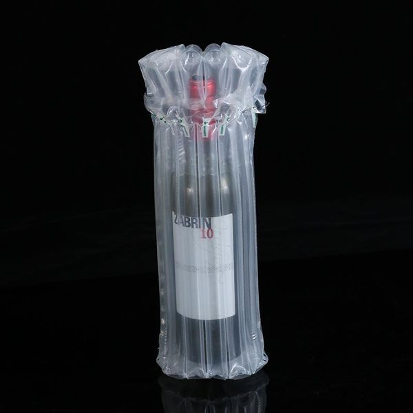 2022 nouveau 32*8 cm PE sac Air Dunnage sac rempli d'air protecteur bouteille de vin enveloppe gonflable coussin d'air colonne enveloppe sacs