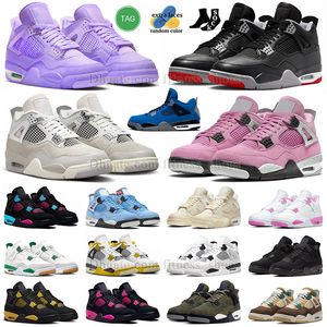 Jumpman Jump man 4 des Chaussures de basket-ball j4 Jordab 4 4s black cat 【code ：L】 Frozen Moments Encore Eminem Black Cat Thunder Rose Oreo Hommes Femmes Baskets Scarpe Dhgate