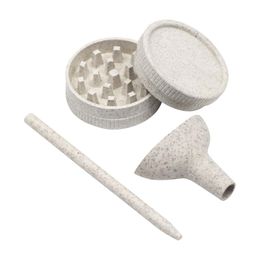 2022 NIEUWE 42 mm Smoke Kit Eco Biologisch afbreekbaar Hennep Roken Molen Roll Cone Kleine trechter + King Size Rolling Papers Tools