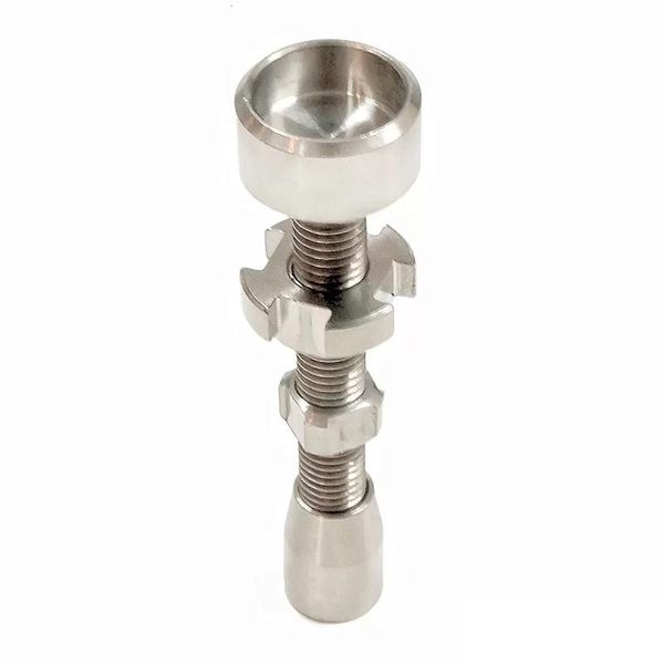 2022 nouveau réglable GR 2 Ti Nail 14mm 18mm Réglable Domeless Titanium Nail GR2 Titanium Nail 2 en 1 Verre Bongs Accessoires