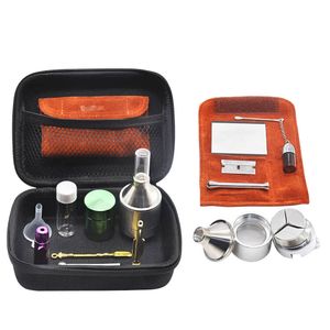 2022 Nieuwe All-in-One Smoking Tool Kit Sigarettenmolen Metalen Snuiffles Roken Storage Pil Box Formax Groothandel