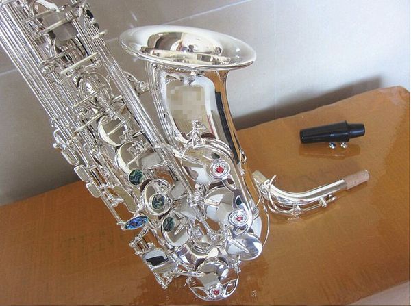 Nuevo saxofón Alto Mark VI plateado E plano marca profesional saxofón instrumento Musical con estuche