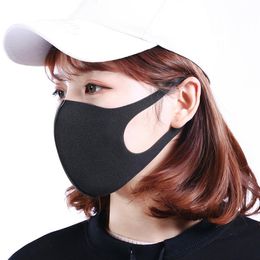 2022 Nouveau anti-poussière visage bouche couverture enfants adultes PM2,5 masque de concepteur respirateur anti-poussière antibactérien lavable réutilisable masques de soie de glace