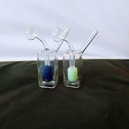 2022 nueva llegada Hookahs Bongs de agua Grueso Nail bubbler Bong Glass Oil Burner Pipe pequeños quemadores tubos mini embriagadores dab rigs