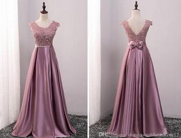 2022 Nieuwe aankomst Pink Party Evening Jurken Long Prom Dress Vestido de Festa Aline Appliques Jurk Sexy Vopening Back5257664