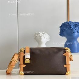 2022 Новое поступление дизайнерская сумка сбоку багажника pm старая цветочная коробка для женщин M46358 кожаная сумка через плечо сумка-тоут2512