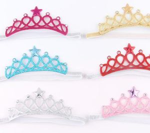 Bandeaux pour bébés filles, couronnes scintillantes, accessoires pour cheveux, diadèmes avec étoile strass H, nouvelle collection 2022