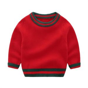 2022 nuevos suéteres para niños y niñas, camisas de punto de Cachemira para recién nacidos, suéter de diseñador de moda para bebés de otoño e invierno, prendas de punto de lana, camisa de fondo gruesa para bebés