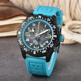 Montre de luxe pour hommes Quartz Endurance Pro Avenger chronographe 44mm montres plusieurs couleurs en caoutchouc hommes montres montres en verre