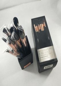 2022 NIEUW Merk Make-Up Borstel Handtekening Rose Goud 13pcsset Borstelset Voor Gezicht Oog Lip Poeder Foundation Oogschaduw Cosmetica met ho4954411